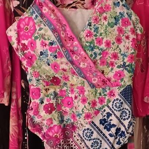 Swimsuit, colorful, extra large, pink floral